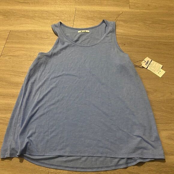 NWT Three dots RC Jersey swing tank blue comfort and casual shirt size small - Picture 1 of 7
